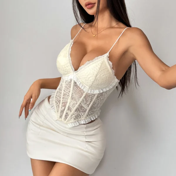 Corset Sexy hauts avec soutien-gorge, dos nu - 030825/1928 – Image 6