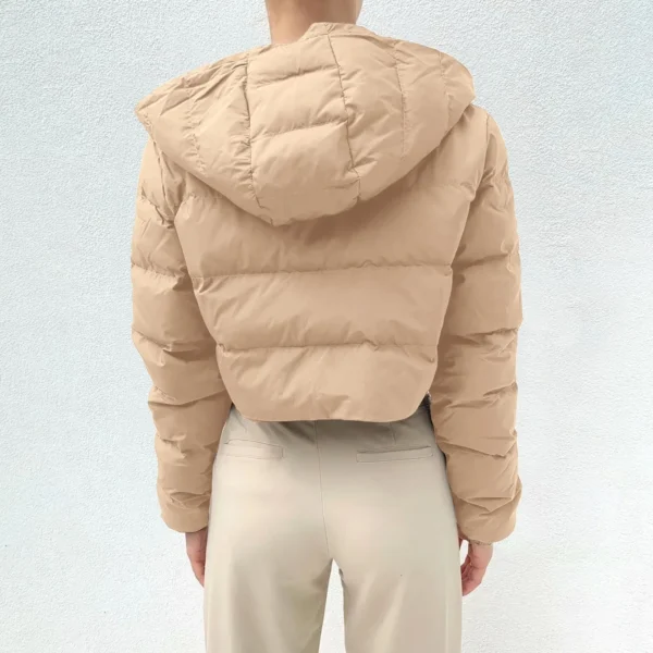 Manteau matelassé, pardessus zippé avec capuche - 070825/0800 – Image 3
