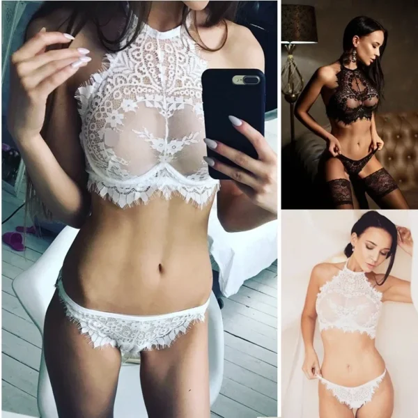 Sexy dentelle ensemble de soutien-gorge licou pleine poitrine soutien-gorge - 060825/1820 – Image 3