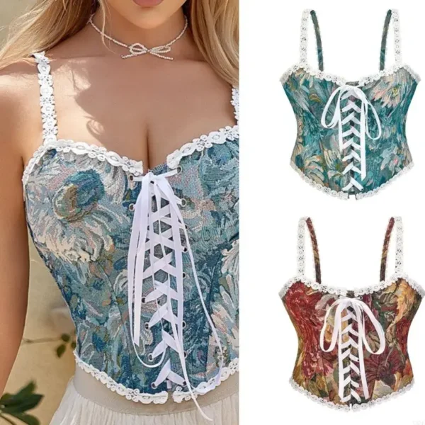 Bustier imprimé floral - 030825/0512 – Image 2