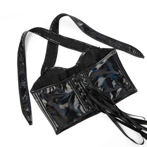 Corset simili cuir, Soutien-gorge Sexy, Push up - 030825/1213 – Image 2