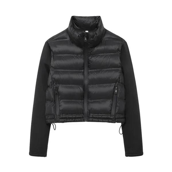 Manteau matelassé manches longues col haut - 070825/0759